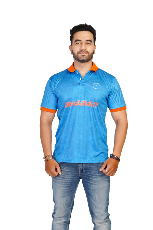 VS - Men's India Cricket Fan Jersey with Light blue Cap and Pack of 3 Socks combo