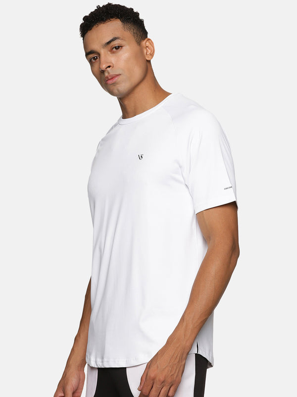 VS by Sehwag Poly Cotton PC T-Shirt for Men White